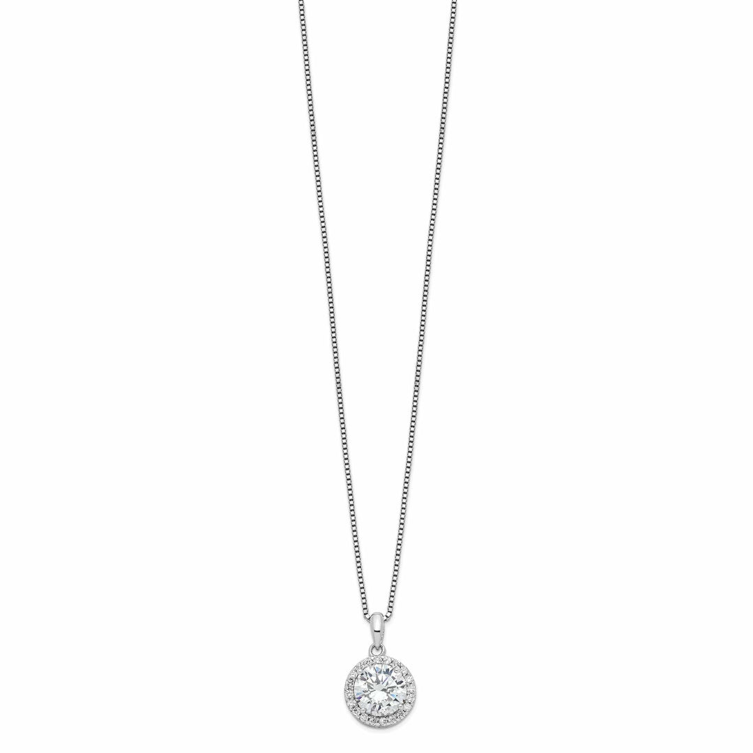 Lovely Rita's Necklaces Sterling Silver Cubic Zirconia Teardrop Necklace