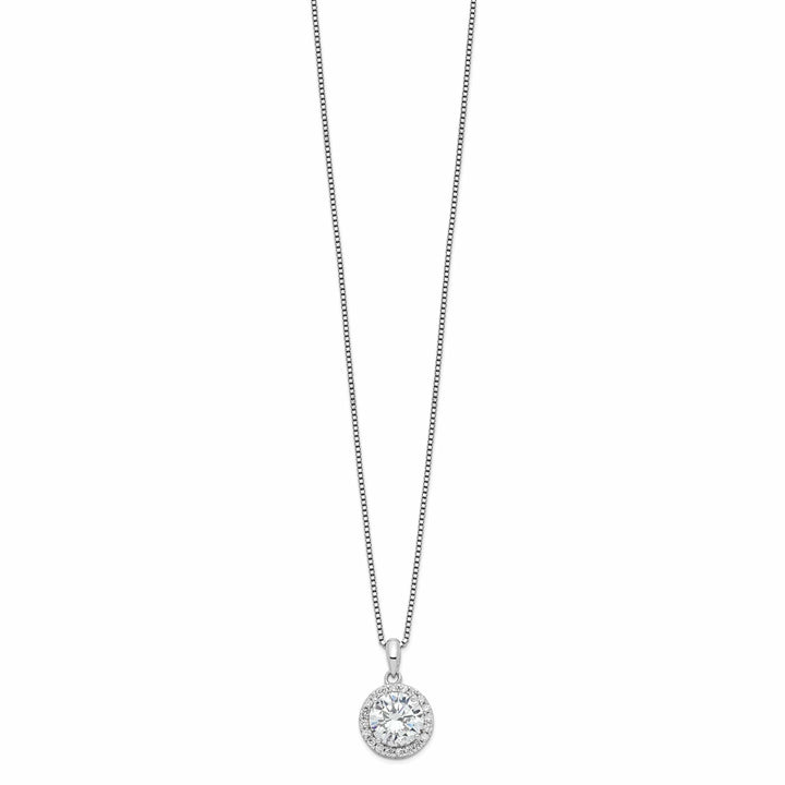 Lovely Rita's Necklaces Sterling Silver Cubic Zirconia Teardrop Necklace