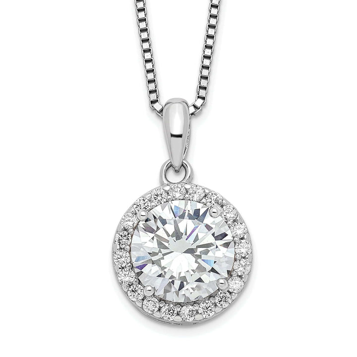 Lovely Rita's Necklaces Sterling Silver Cubic Zirconia Teardrop Necklace