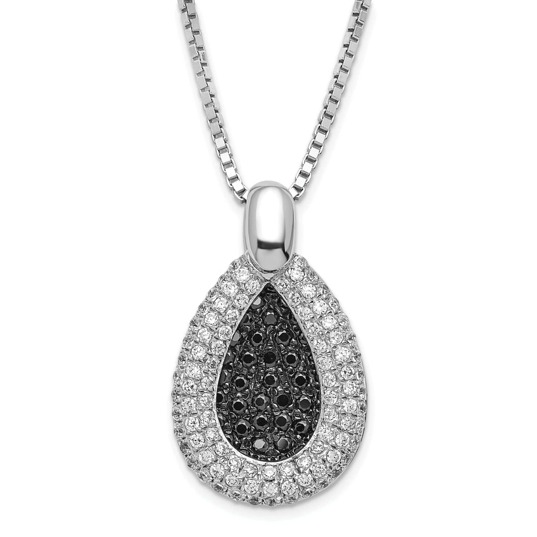 Lovely Rita's Necklaces Sterling Silver Cubic Zirconia Teardrop Necklace