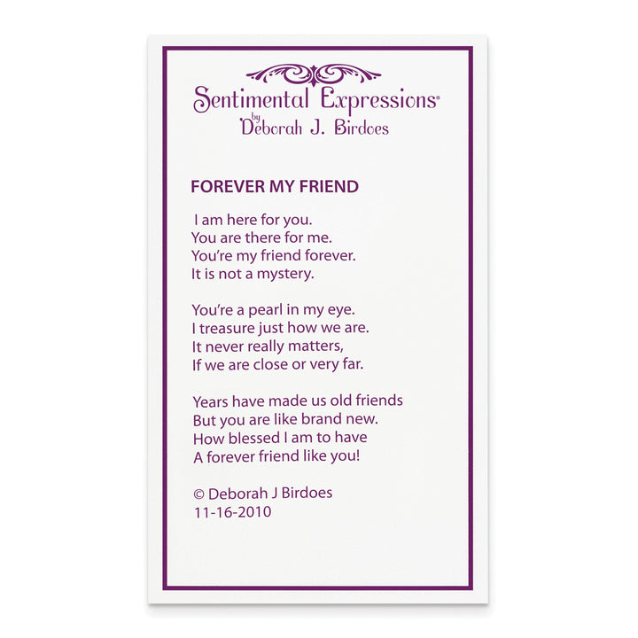 Lovely Rita's Necklaces Sterling Silver Cultured Pearl My Friend Necklace