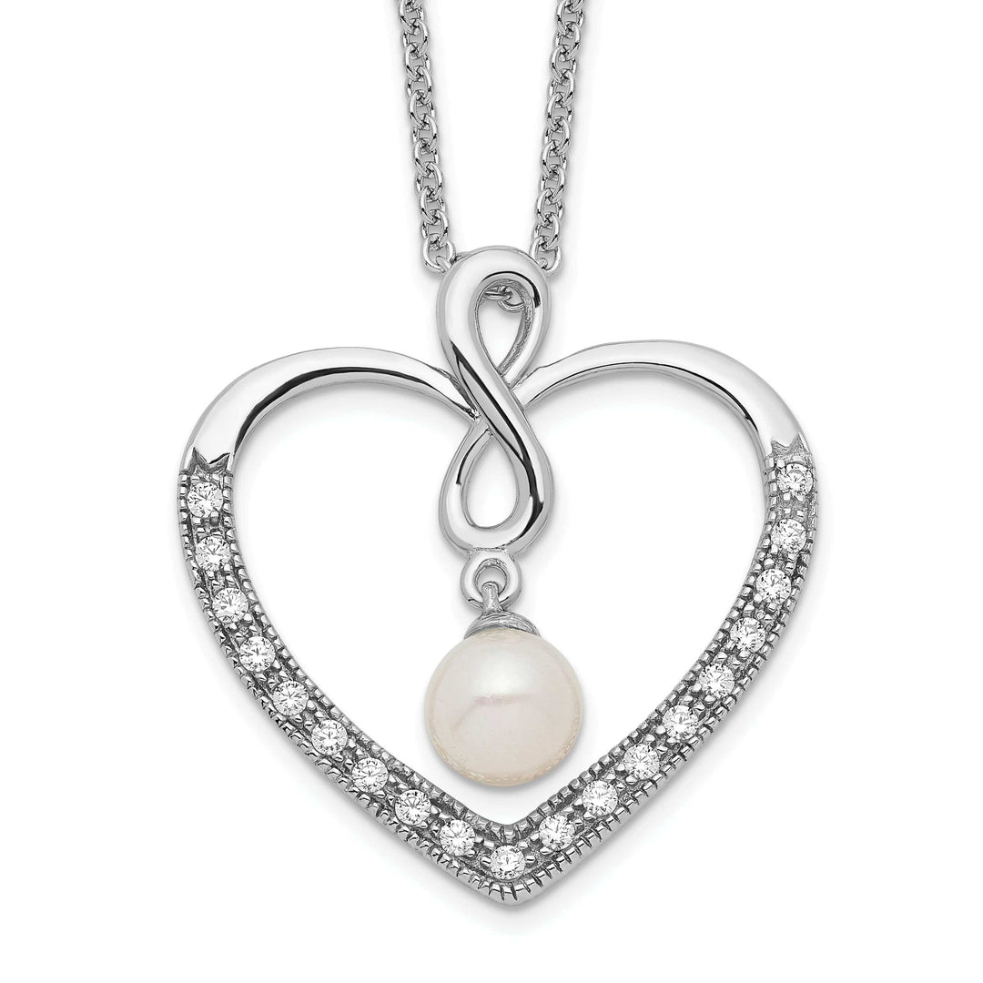 Lovely Rita's Necklaces Sterling Silver Cultured Pearl My Friend Necklace