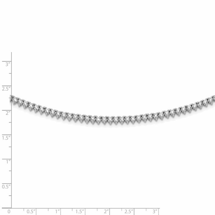 Sterling Shimmer Necklaces Sterling Silver CZ 18 inch Necklace