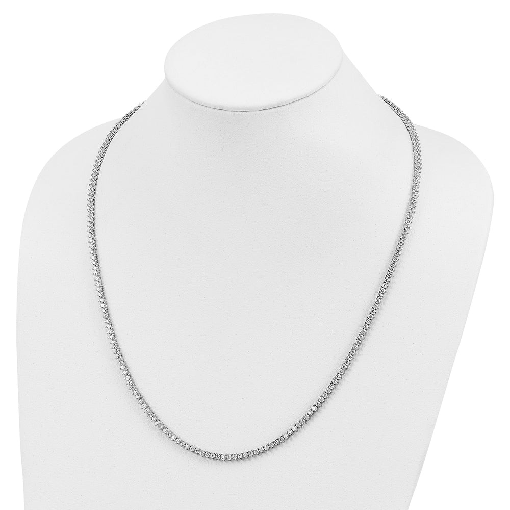 Sterling Shimmer Necklaces Sterling Silver CZ 24 inch Necklace