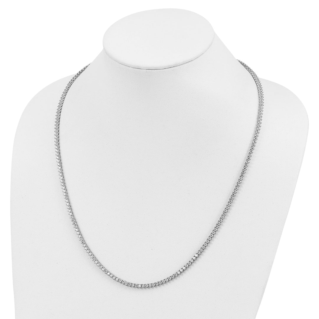 Sterling Shimmer Necklaces Sterling Silver CZ 24 inch Necklace