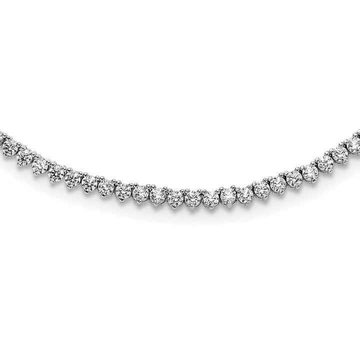 Sterling Shimmer Necklaces Sterling Silver CZ 24 inch Necklace