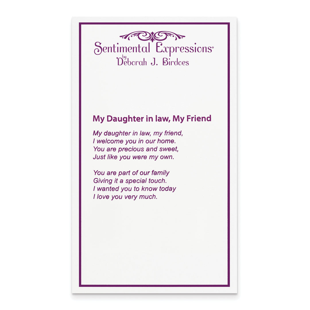 Lovely Rita's Necklaces Sterling Silver Daughter--Law Necklace