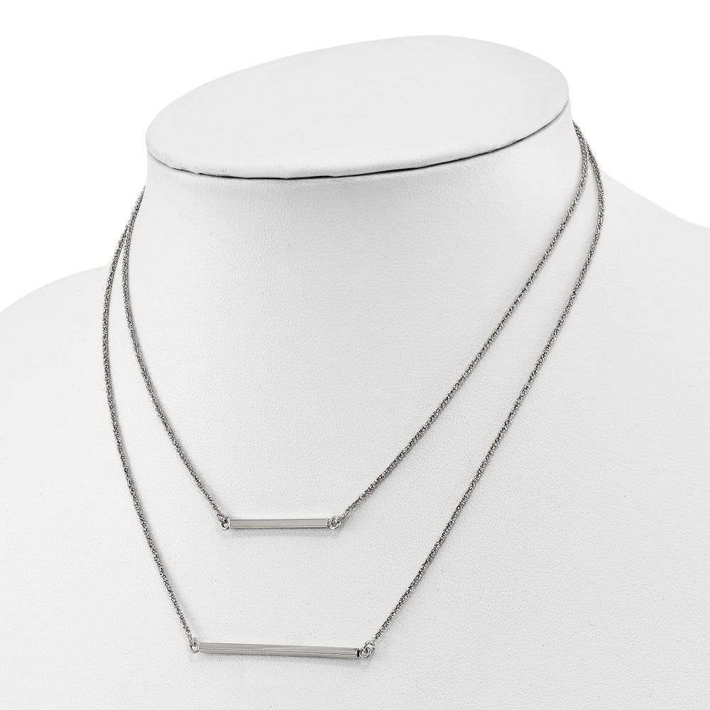 Lovely Rita's Necklaces Sterling Silver Double 1.4 mm Strand Necklace