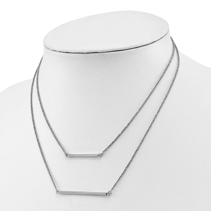 Lovely Rita's Necklaces Sterling Silver Double 1.4 mm Strand Necklace