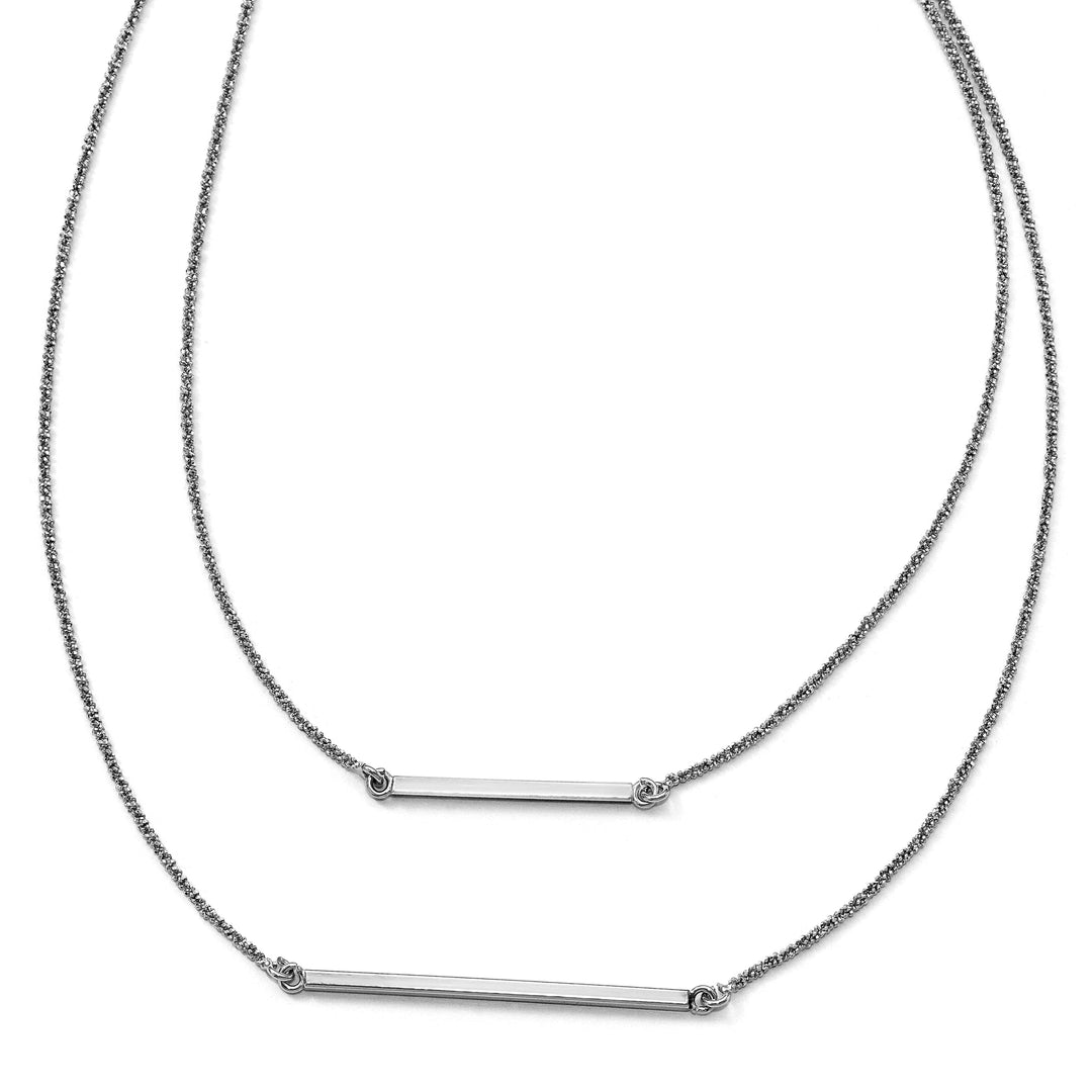 Lovely Rita's Necklaces Sterling Silver Double 1.4 mm Strand Necklace