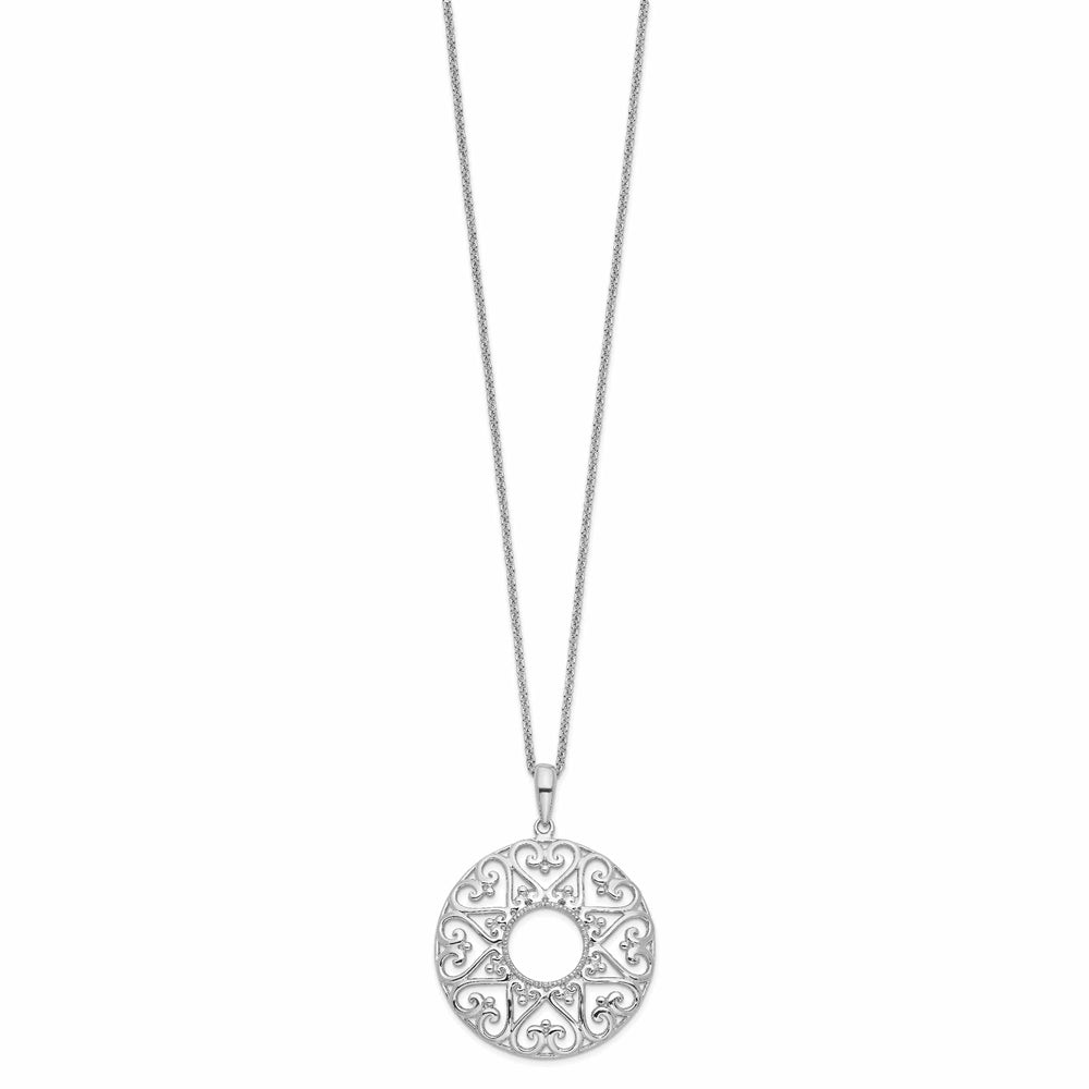 Lovely Rita's Necklaces Sterling Silver Family Heart Strgs Necklace