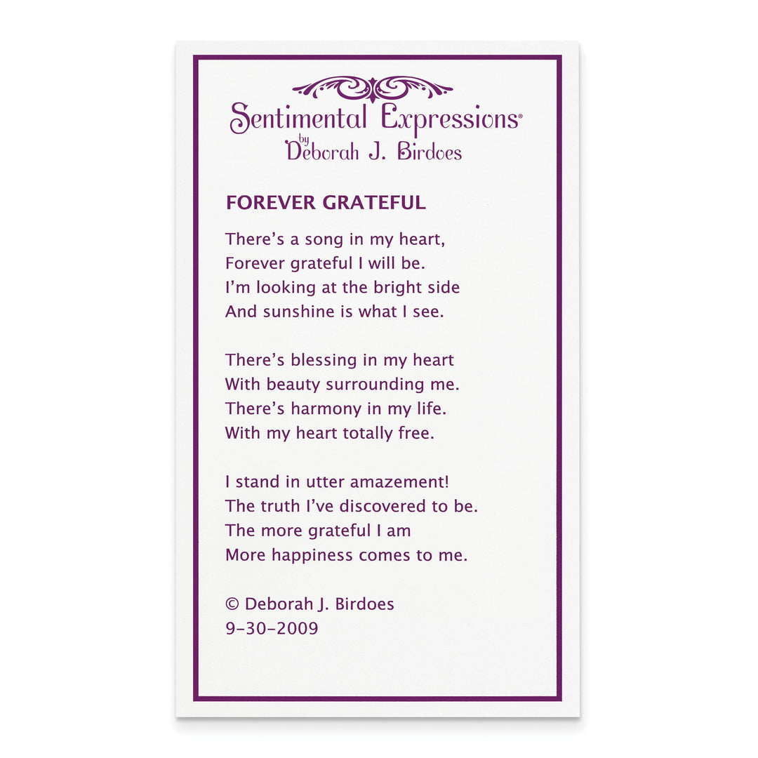 Lovely Rita's Necklaces Sterling Silver Forever Grateful Necklace