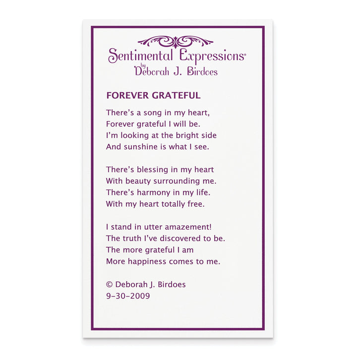 Lovely Rita's Necklaces Sterling Silver Forever Grateful Necklace