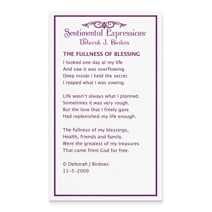 Lovely Rita's Necklaces Sterling Silver Fulness Of Blessgs Necklace