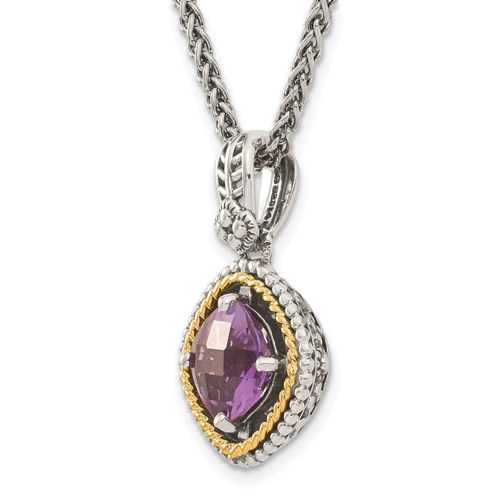 Shey Couture Necklaces Sterling Silver Gold Amethyst 18 Necklace