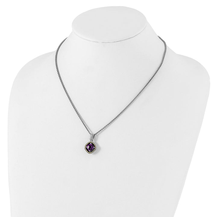 Shey Couture Necklaces Sterling Silver Gold Amethyst 18 Necklace