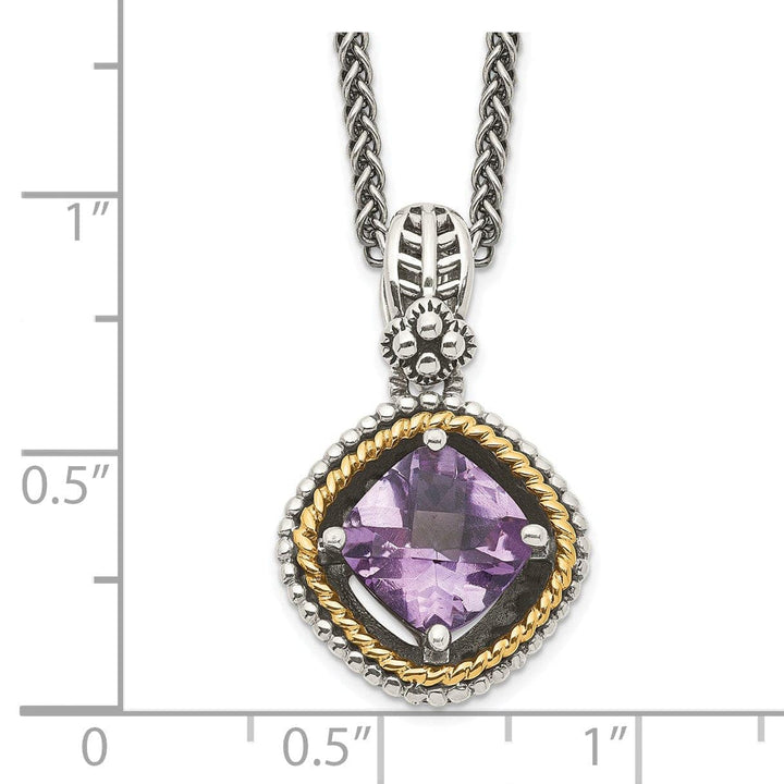 Shey Couture Necklaces Sterling Silver Gold Amethyst 18 Necklace