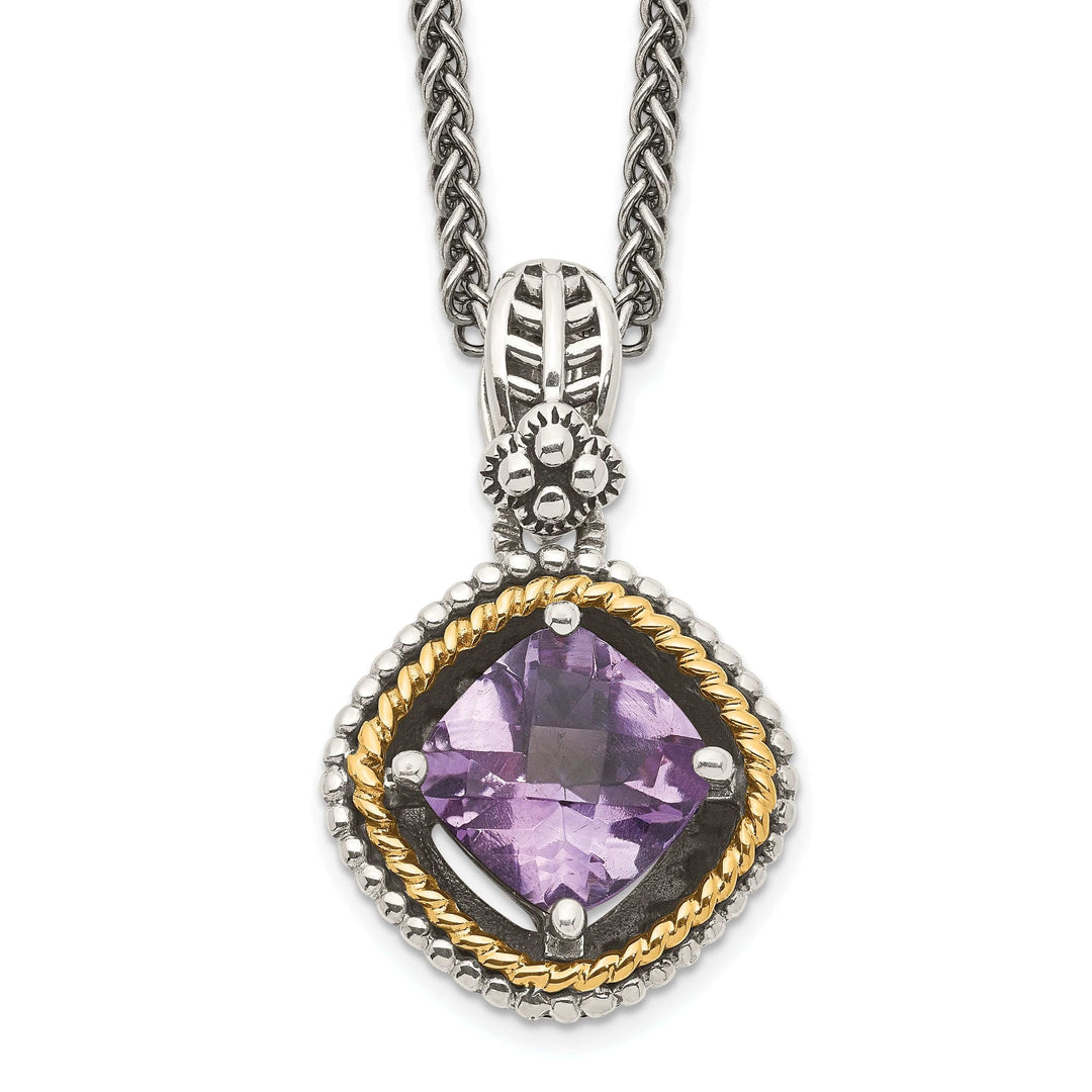 Shey Couture Necklaces Sterling Silver Gold Amethyst 18 Necklace