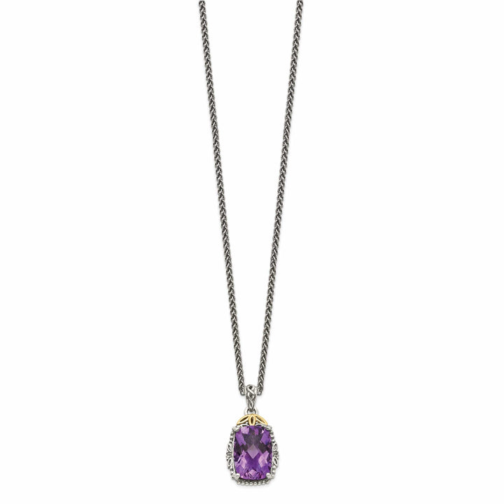 Shey Couture Necklaces Sterling Silver Gold Amethyst Necklace