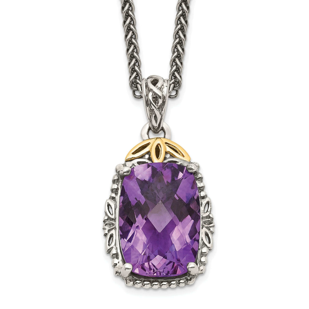 Shey Couture Necklaces Sterling Silver Gold Amethyst Necklace