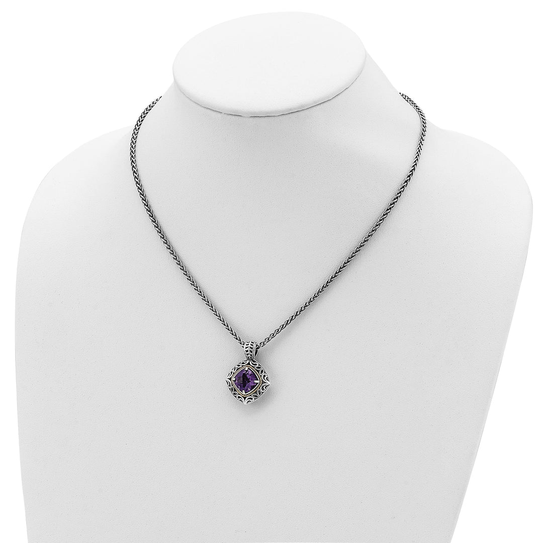 Shey Couture Necklaces Sterling Silver Gold Amethyst Necklace