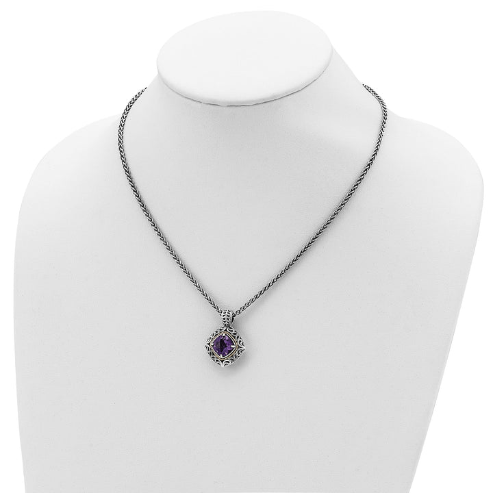 Shey Couture Necklaces Sterling Silver Gold Amethyst Necklace