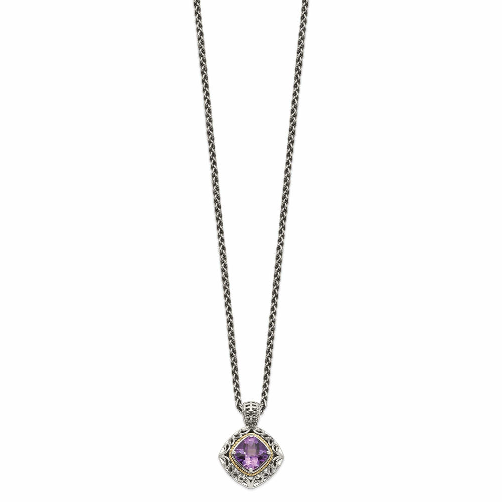 Shey Couture Necklaces Sterling Silver Gold Amethyst Necklace