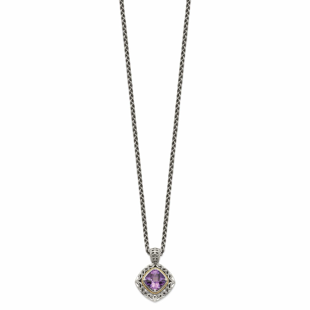 Shey Couture Necklaces Sterling Silver Gold Amethyst Necklace