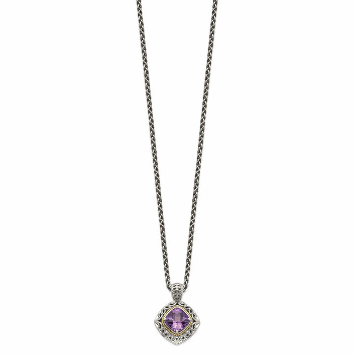 Shey Couture Necklaces Sterling Silver Gold Amethyst Necklace