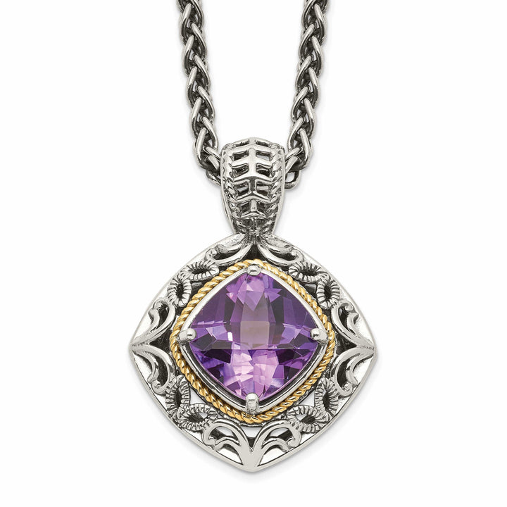 Shey Couture Necklaces Sterling Silver Gold Amethyst Necklace