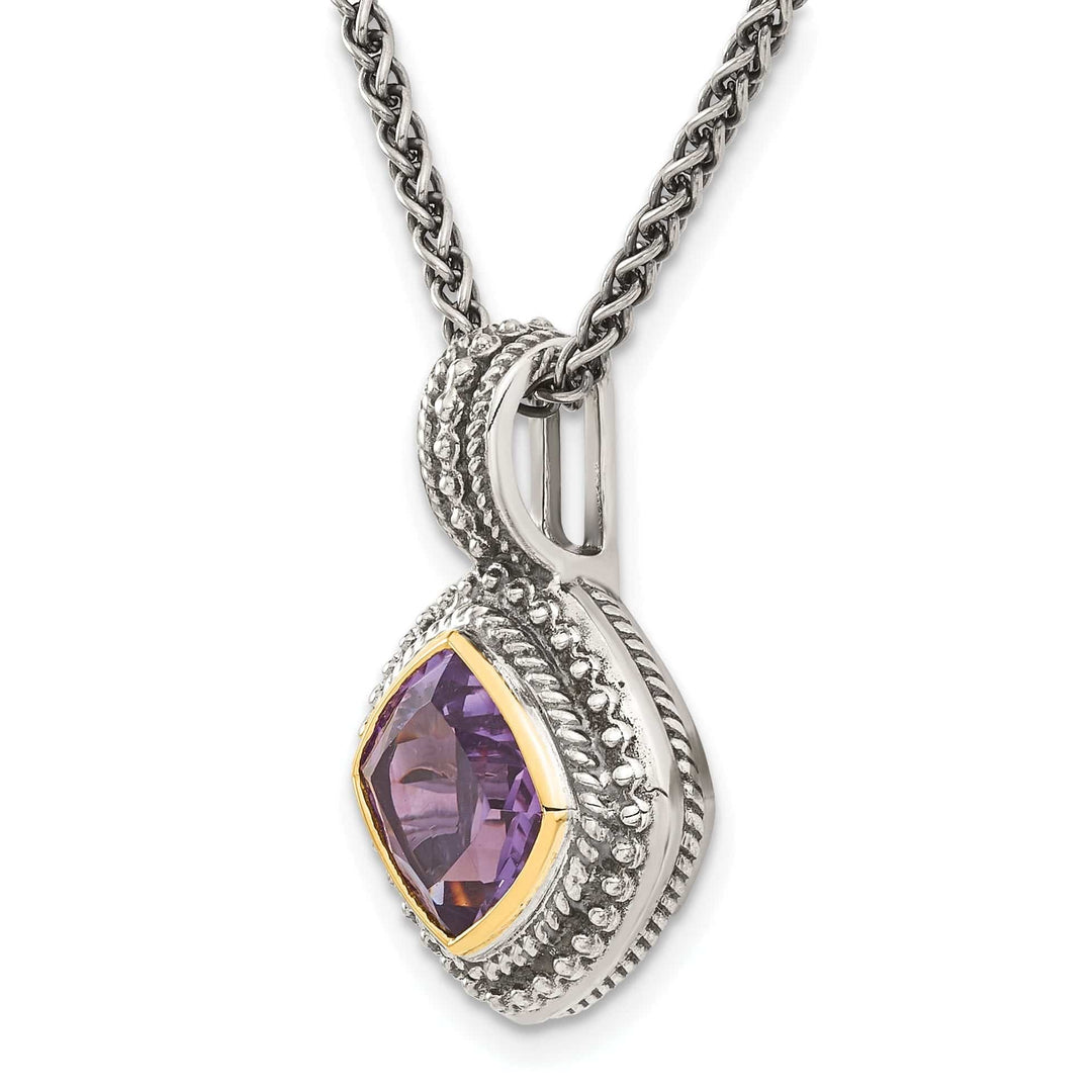 Shey Couture Necklaces Sterling Silver Gold Amethyst Necklace