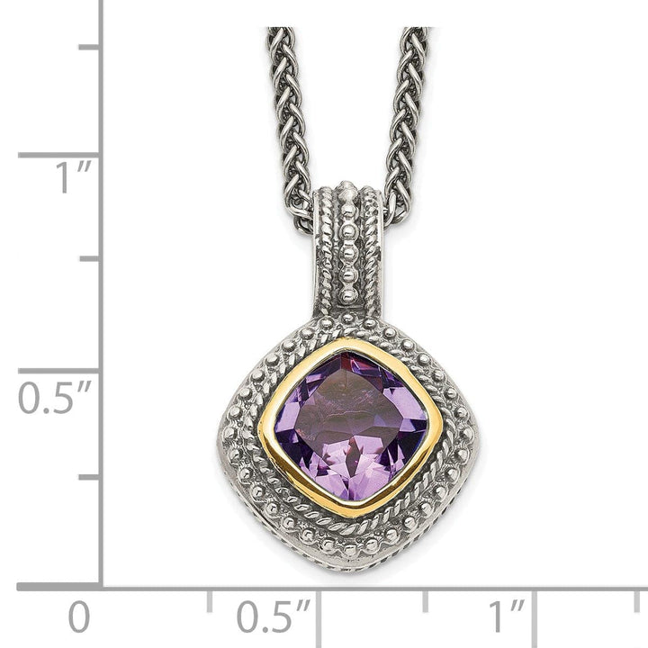 Shey Couture Necklaces Sterling Silver Gold Amethyst Necklace