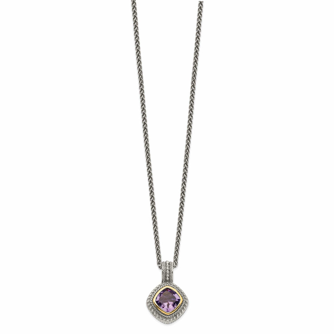Shey Couture Necklaces Sterling Silver Gold Amethyst Necklace