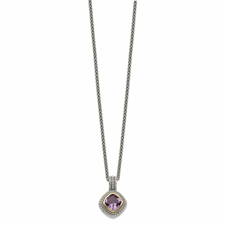 Shey Couture Necklaces Sterling Silver Gold Amethyst Necklace