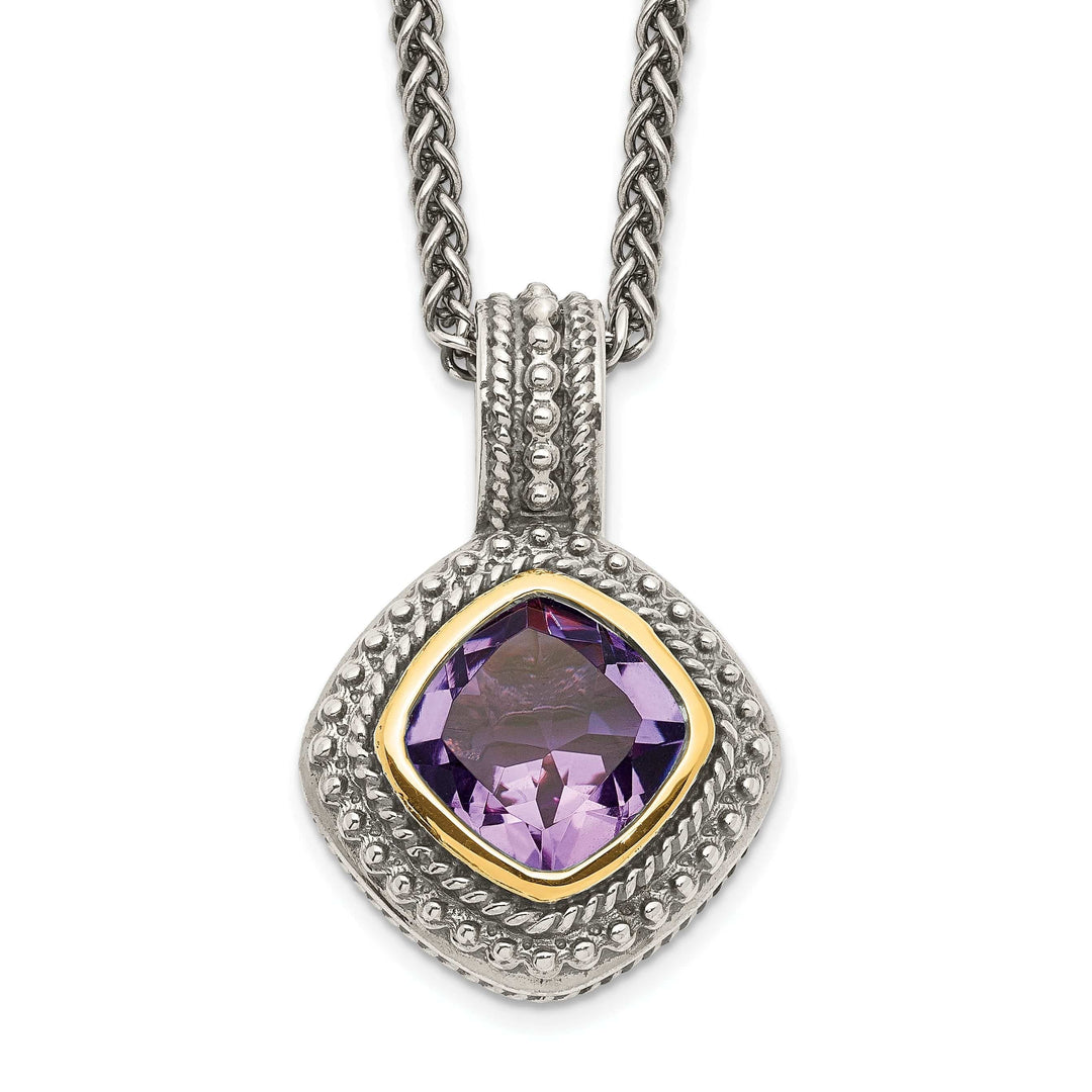 Shey Couture Necklaces Sterling Silver Gold Amethyst Necklace