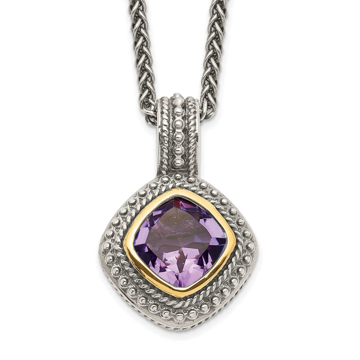 Shey Couture Necklaces Sterling Silver Gold Amethyst Necklace