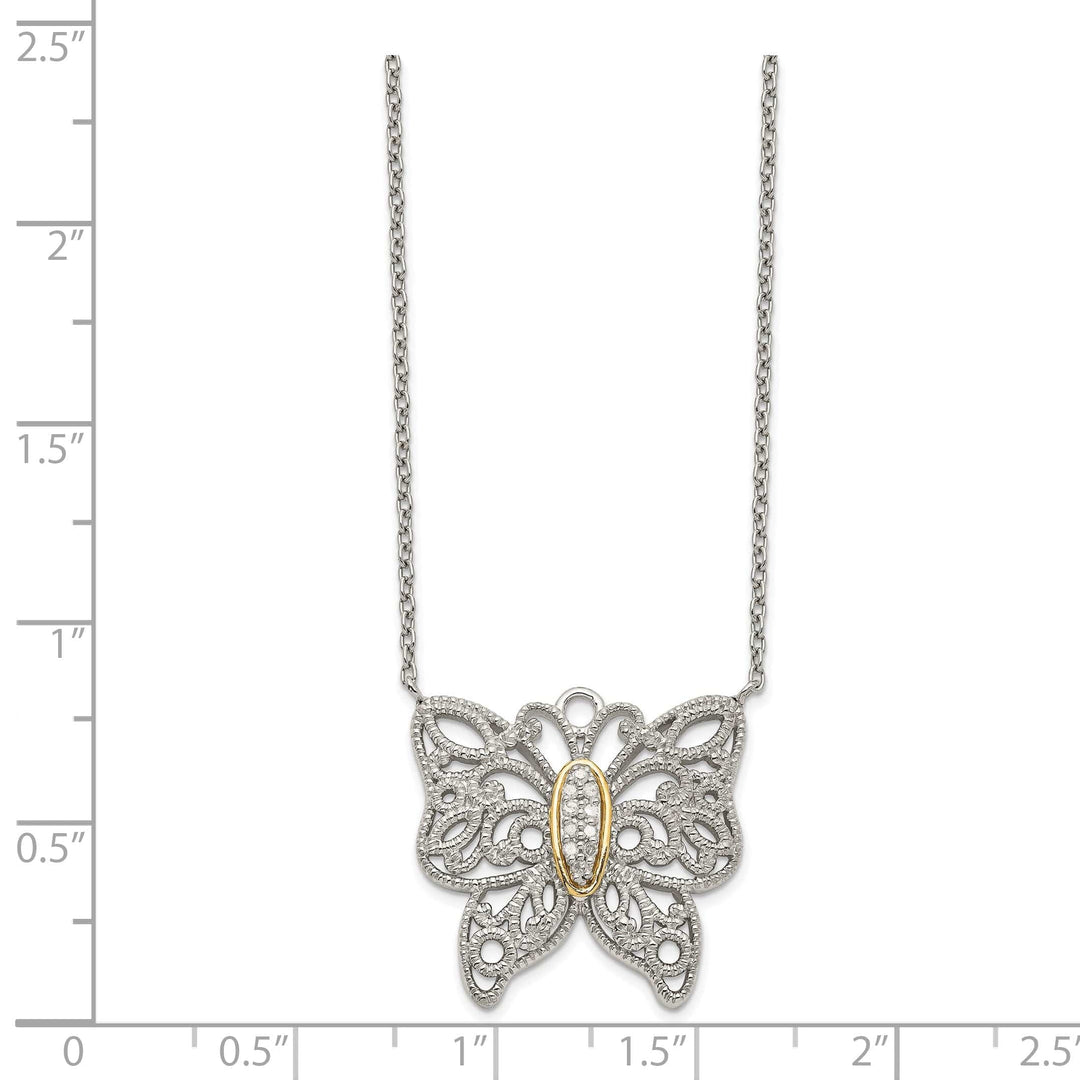 Shey Couture Necklaces Sterling Silver Gold Diamond Necklace