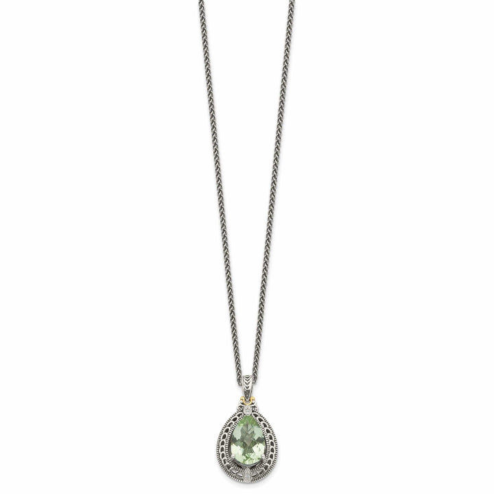 Shey Couture Necklaces Sterling Silver Gold Diamond Quartz Necklace