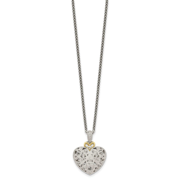 Shey Couture Necklaces Sterling Silver Gold Diamond Vtage Necklace