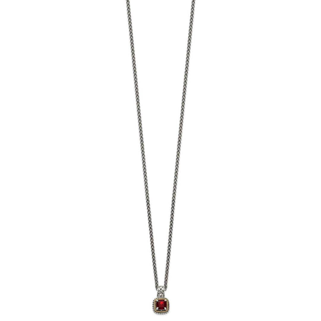 Shey Couture Necklaces Sterling Silver Gold Garnet Necklace