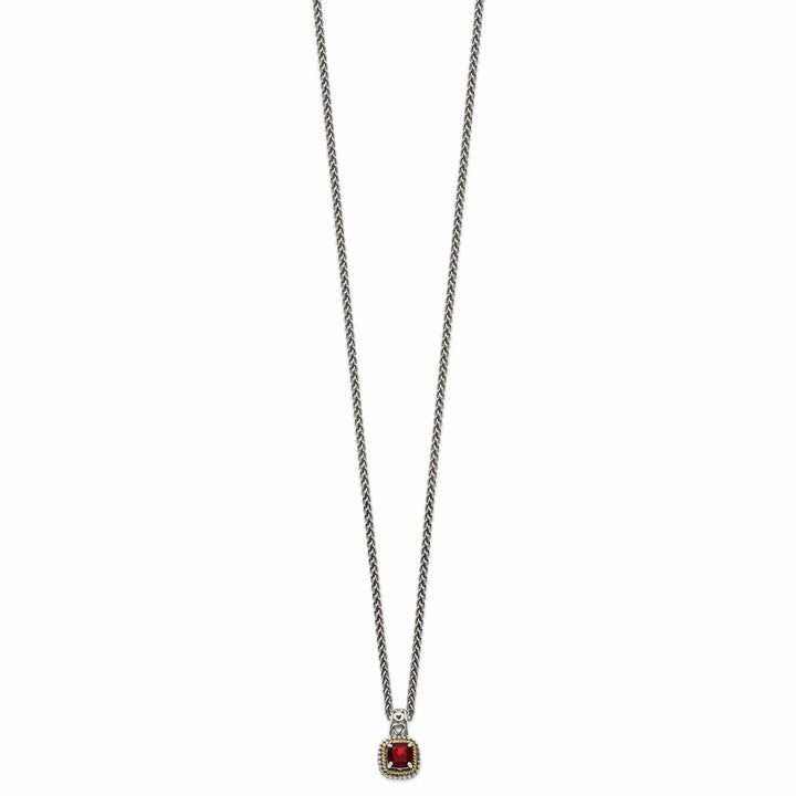 Shey Couture Necklaces Sterling Silver Gold Garnet Necklace