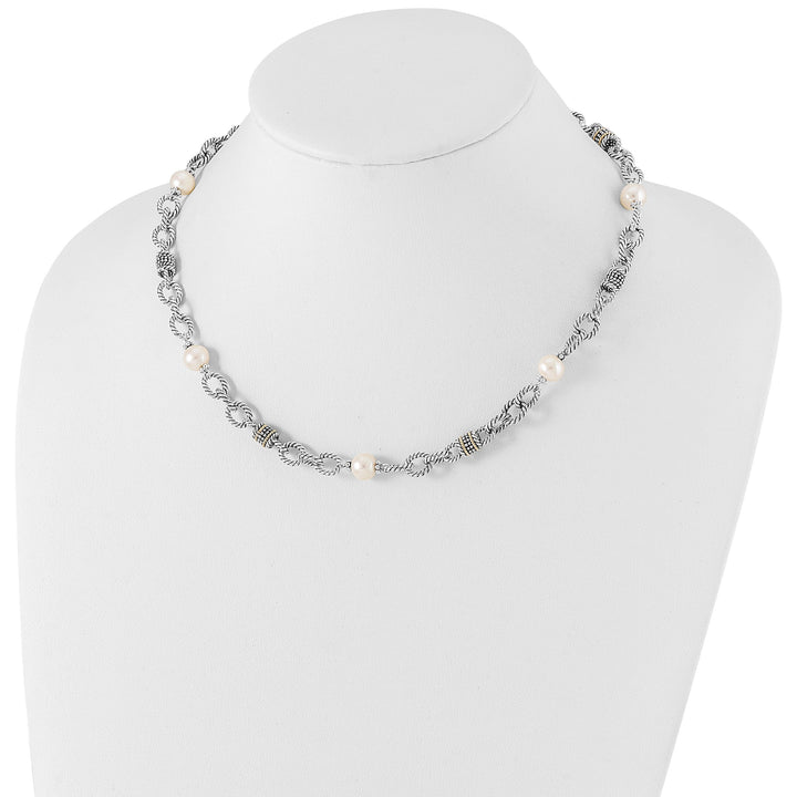 Shey Couture Necklaces Sterling Silver Gold Pearl 18.5 Necklace