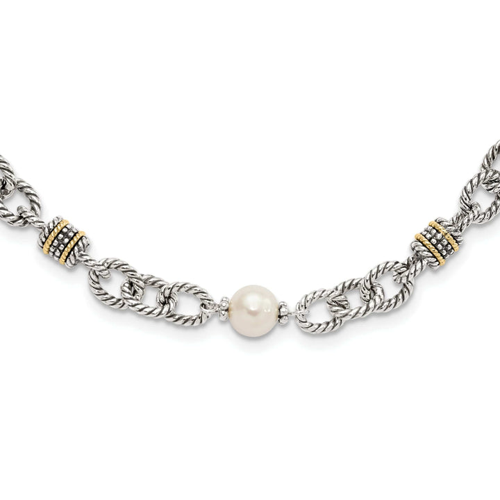 Shey Couture Necklaces Sterling Silver Gold Pearl 18.5 Necklace
