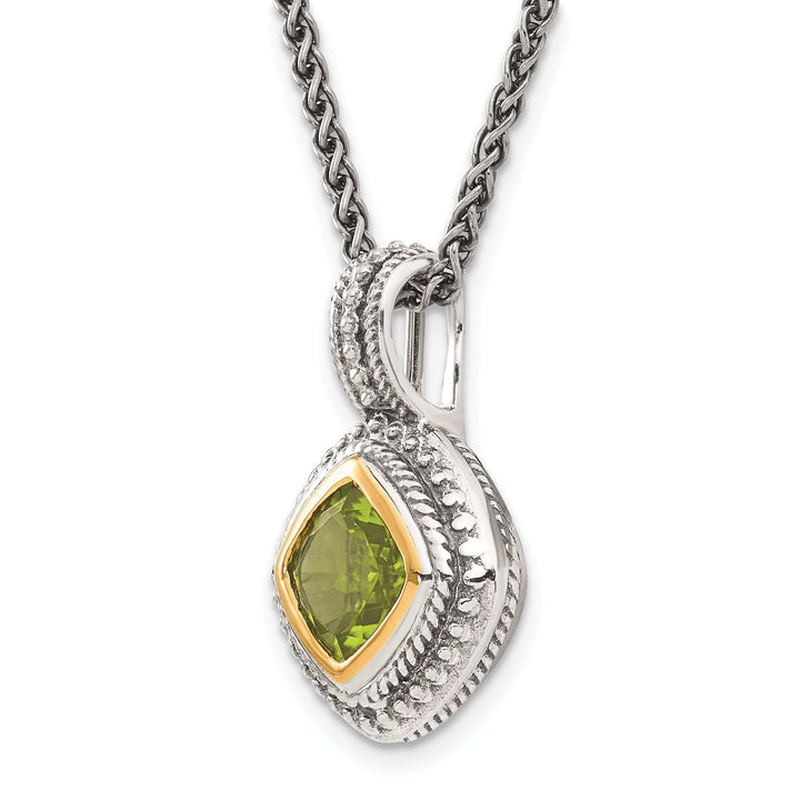 Shey Couture Necklaces Sterling Silver Gold Peridot Necklace