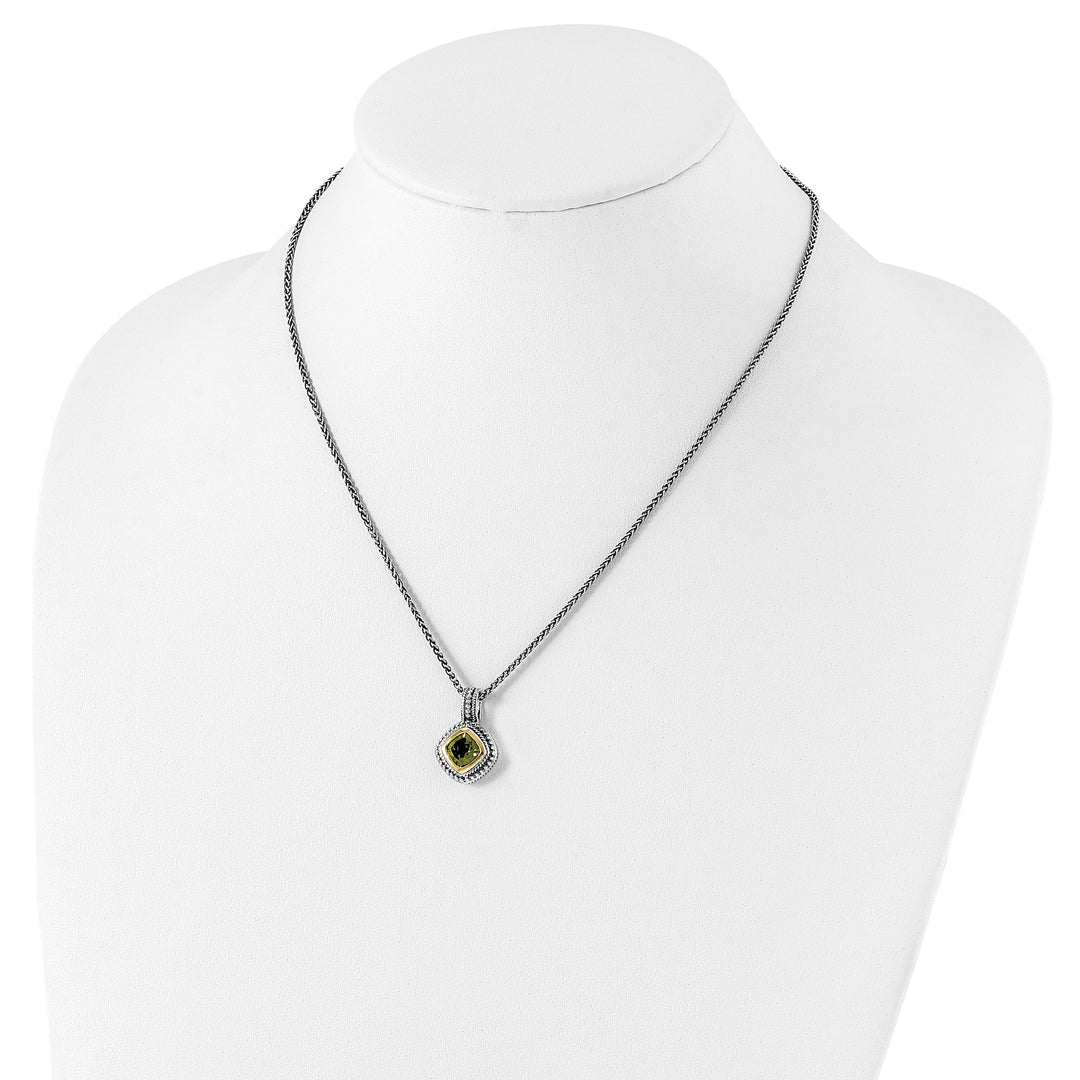 Shey Couture Necklaces Sterling Silver Gold Peridot Necklace