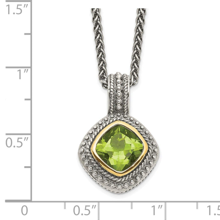 Shey Couture Necklaces Sterling Silver Gold Peridot Necklace