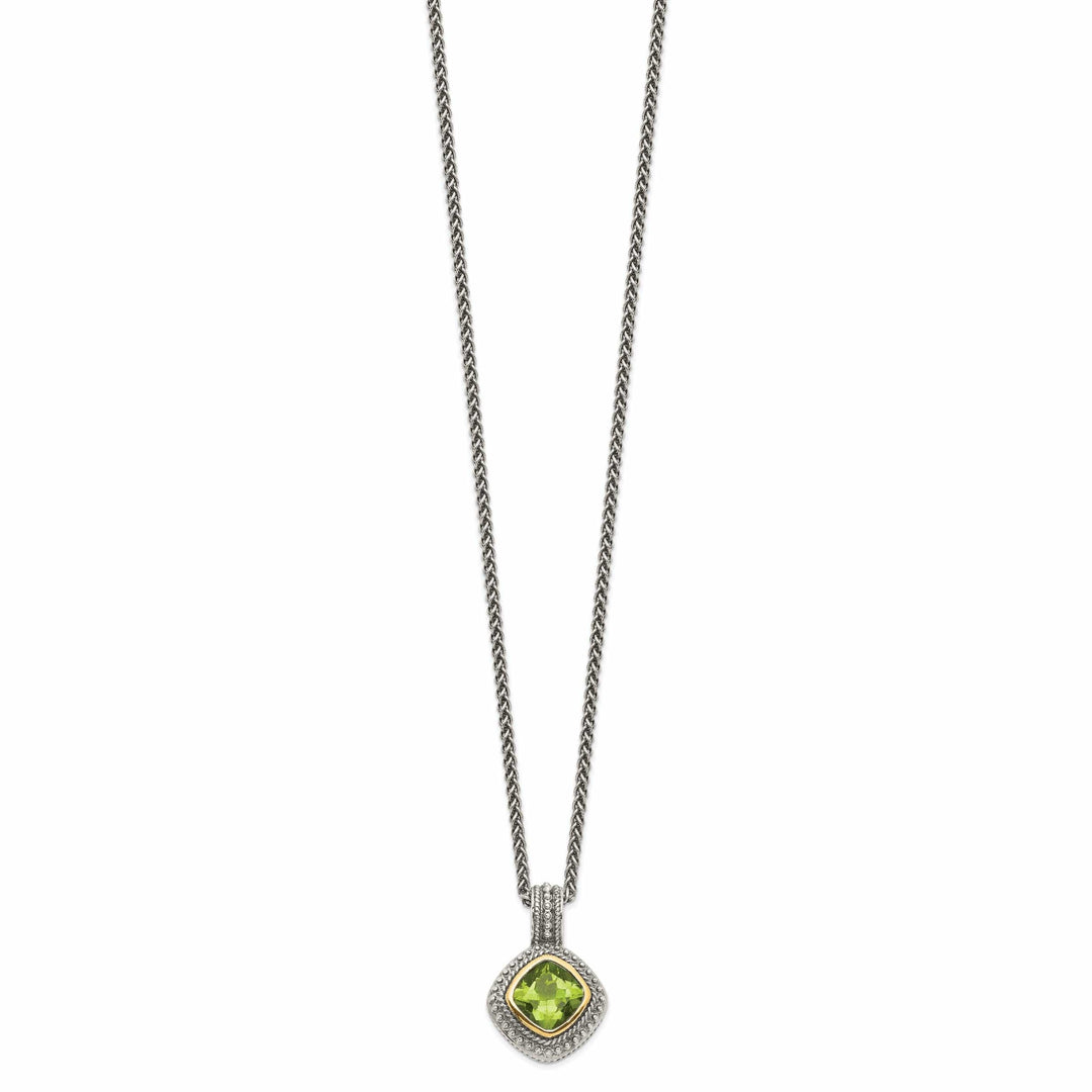 Shey Couture Necklaces Sterling Silver Gold Peridot Necklace