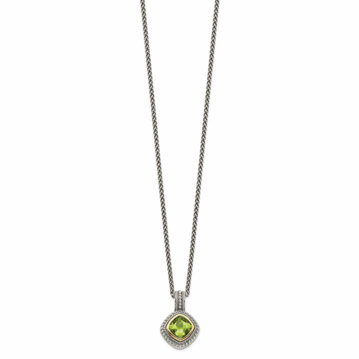 Shey Couture Necklaces Sterling Silver Gold Peridot Necklace