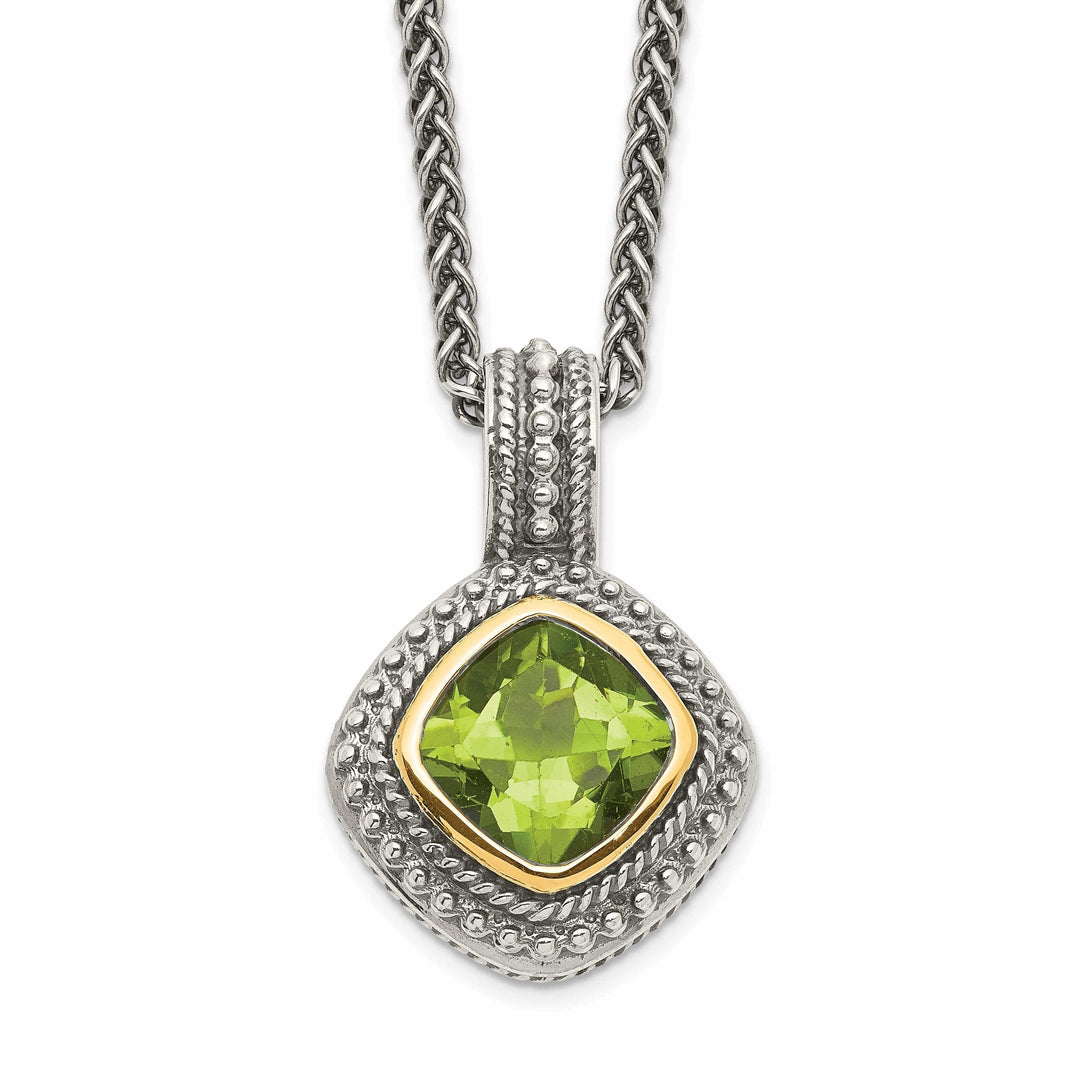 Shey Couture Necklaces Sterling Silver Gold Peridot Necklace