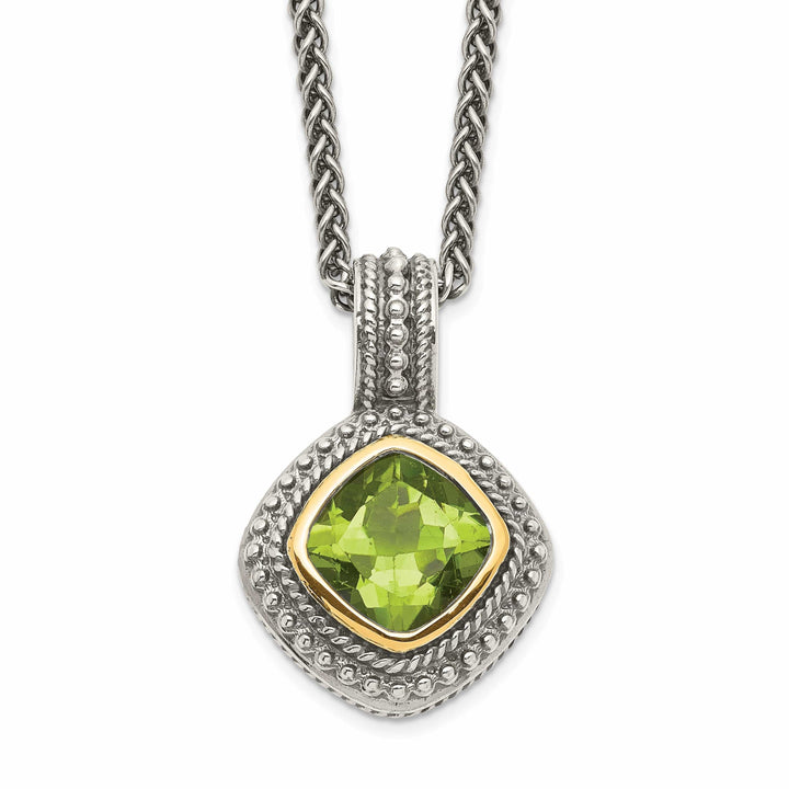 Shey Couture Necklaces Sterling Silver Gold Peridot Necklace
